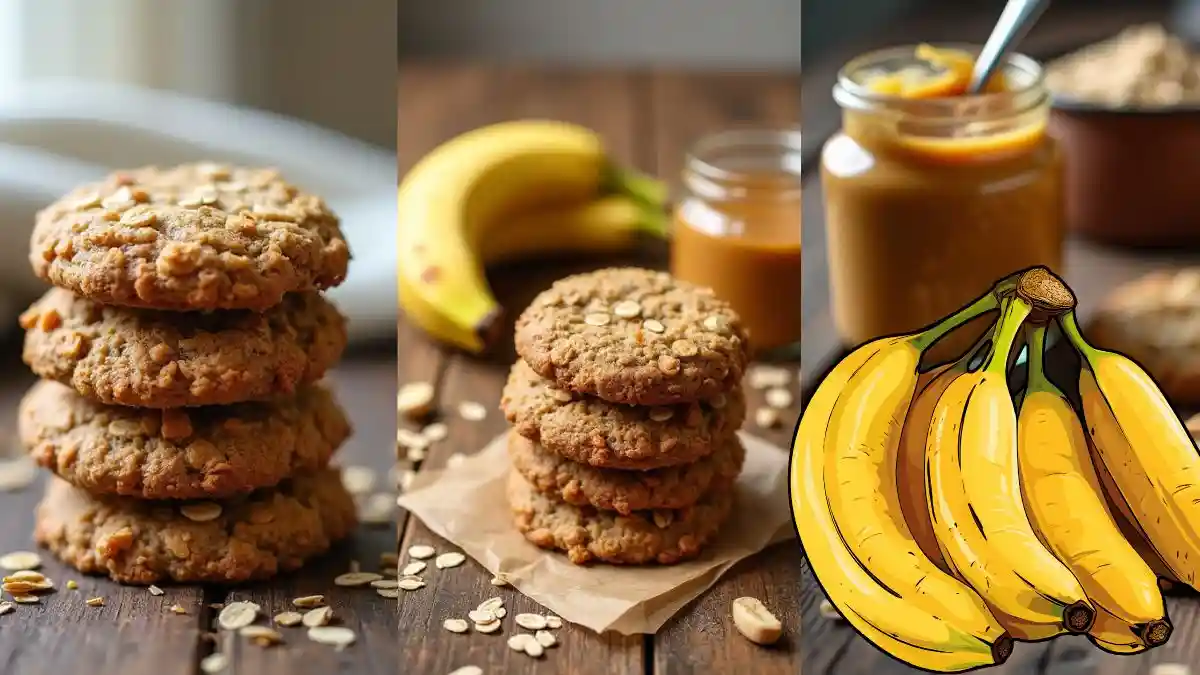 3-ingredient oatmeal cookies