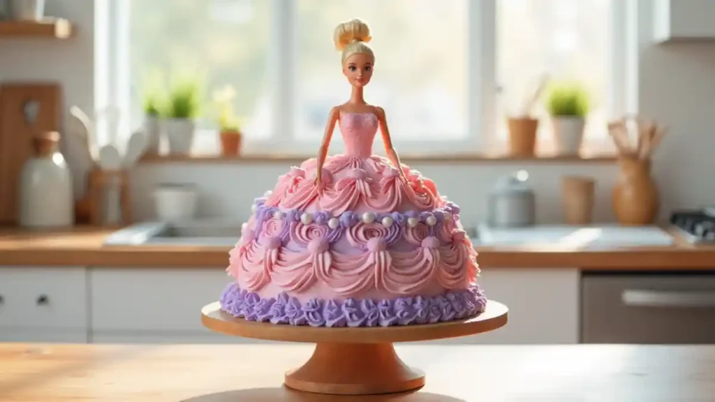 how to make a Barbie doll cake