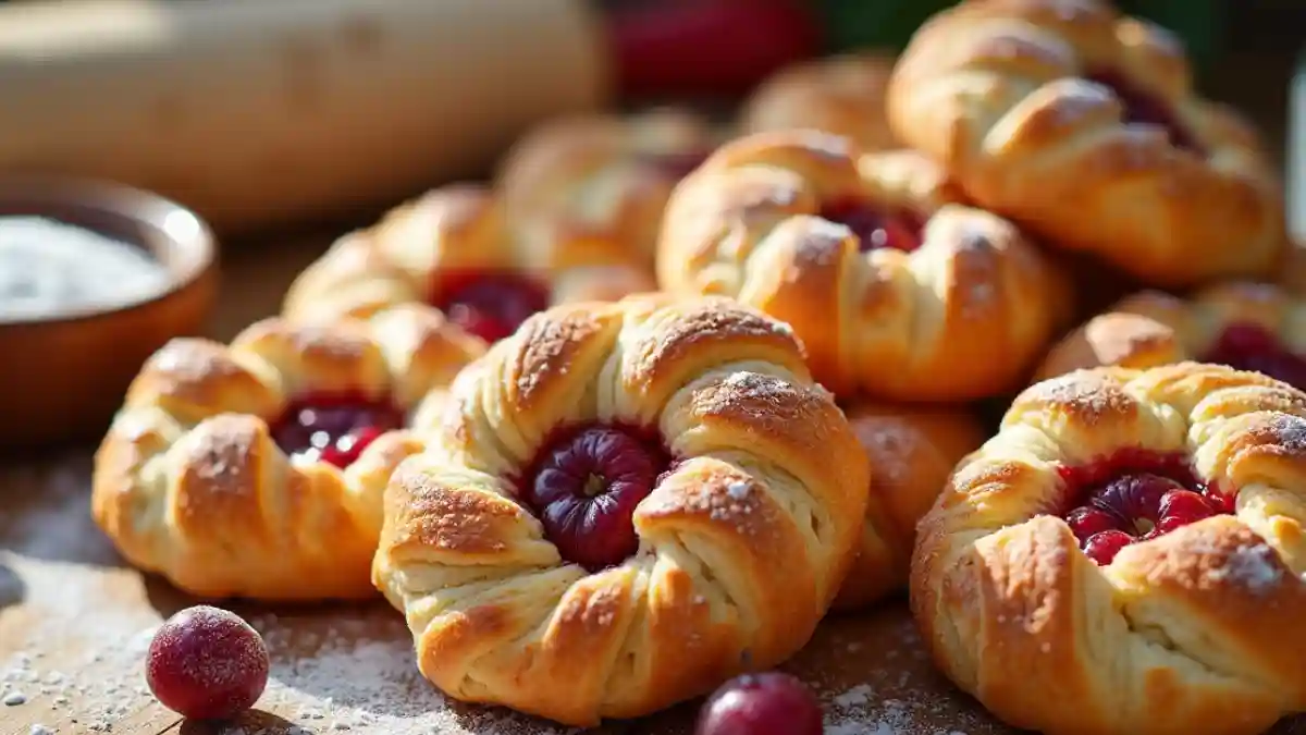 Cherry Danish with Puff Pastry