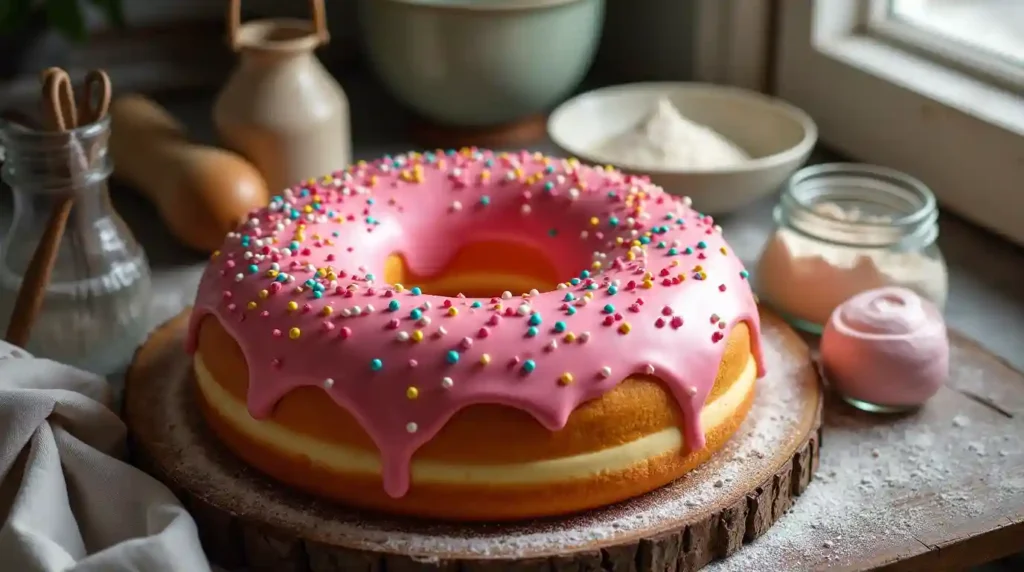 Giant Donut Cake Recipe