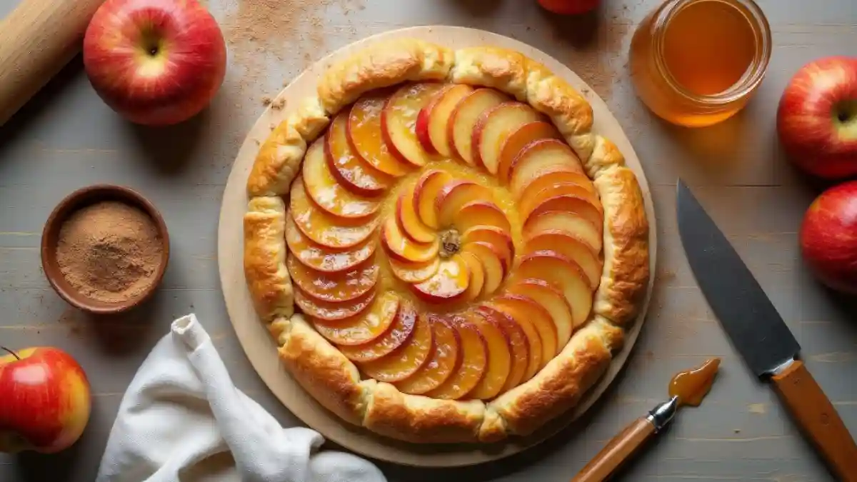 puff pastry apple tart​